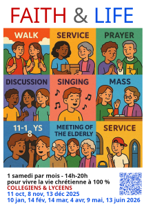 2èmes samedis du mois pour collégiens et lycéens du Saint Affricain